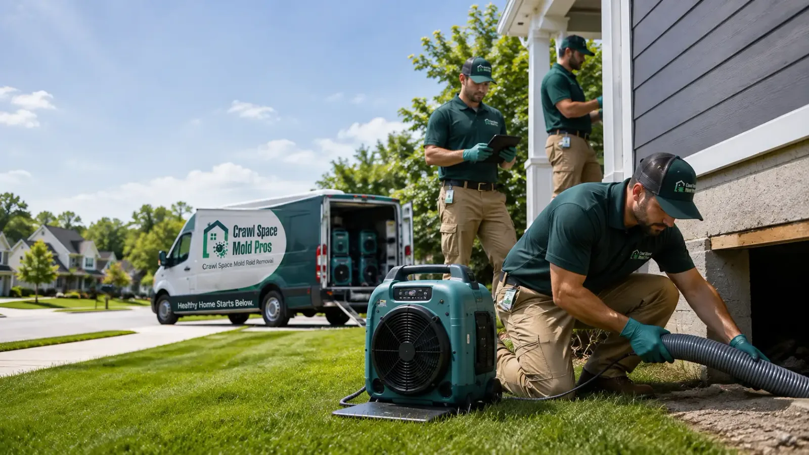 Crawl Space Mold Removal in Albion, IN